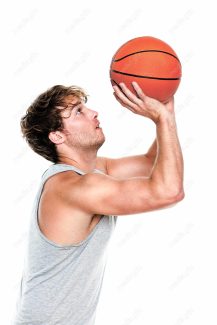 دانلود عکس با کیفیت ورزش بسکتبال توپ و تور MJ003116