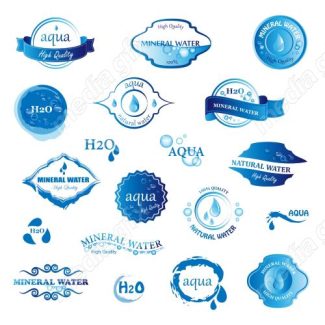 وکتور لوگو قطرات آب MV003205