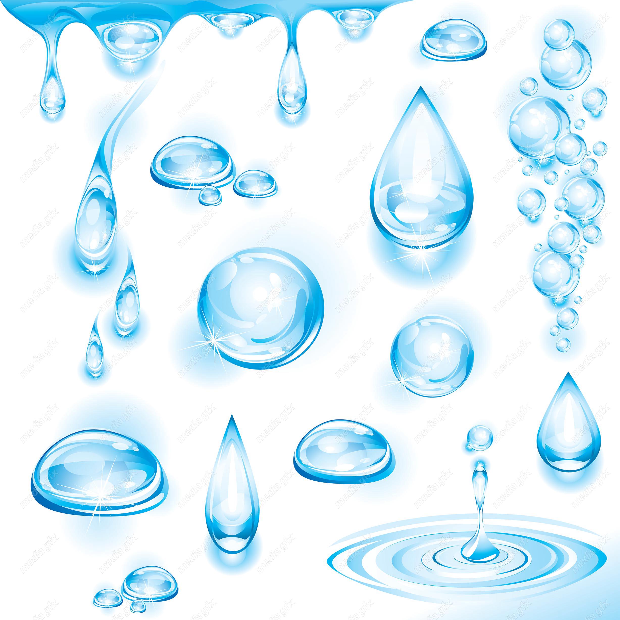 دانلود رایگان وکتور آیکون قطرات آب و موج MV003207