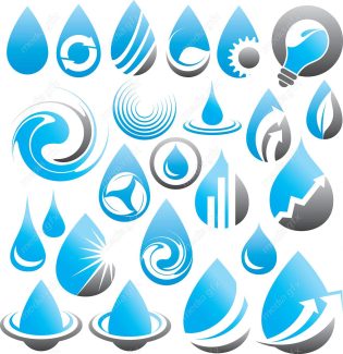 دانلود رایگان وکتور آیکون قطرات آب و موج MV003208