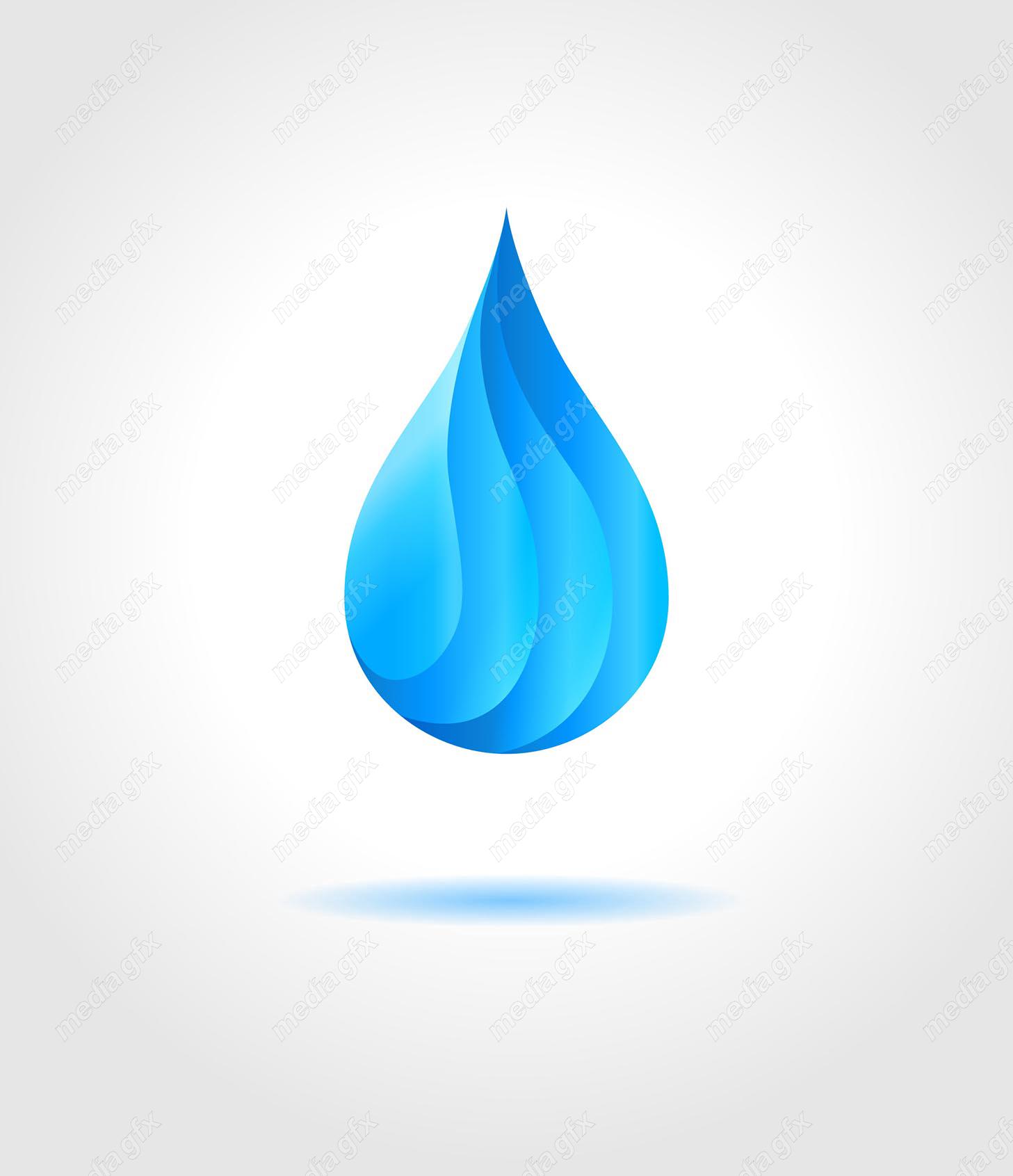 دانلود رایگان وکتور آیکون قطرات آب و موج MV003212