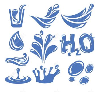 دانلود رایگان وکتور آیکون قطرات آب و موج MV003215