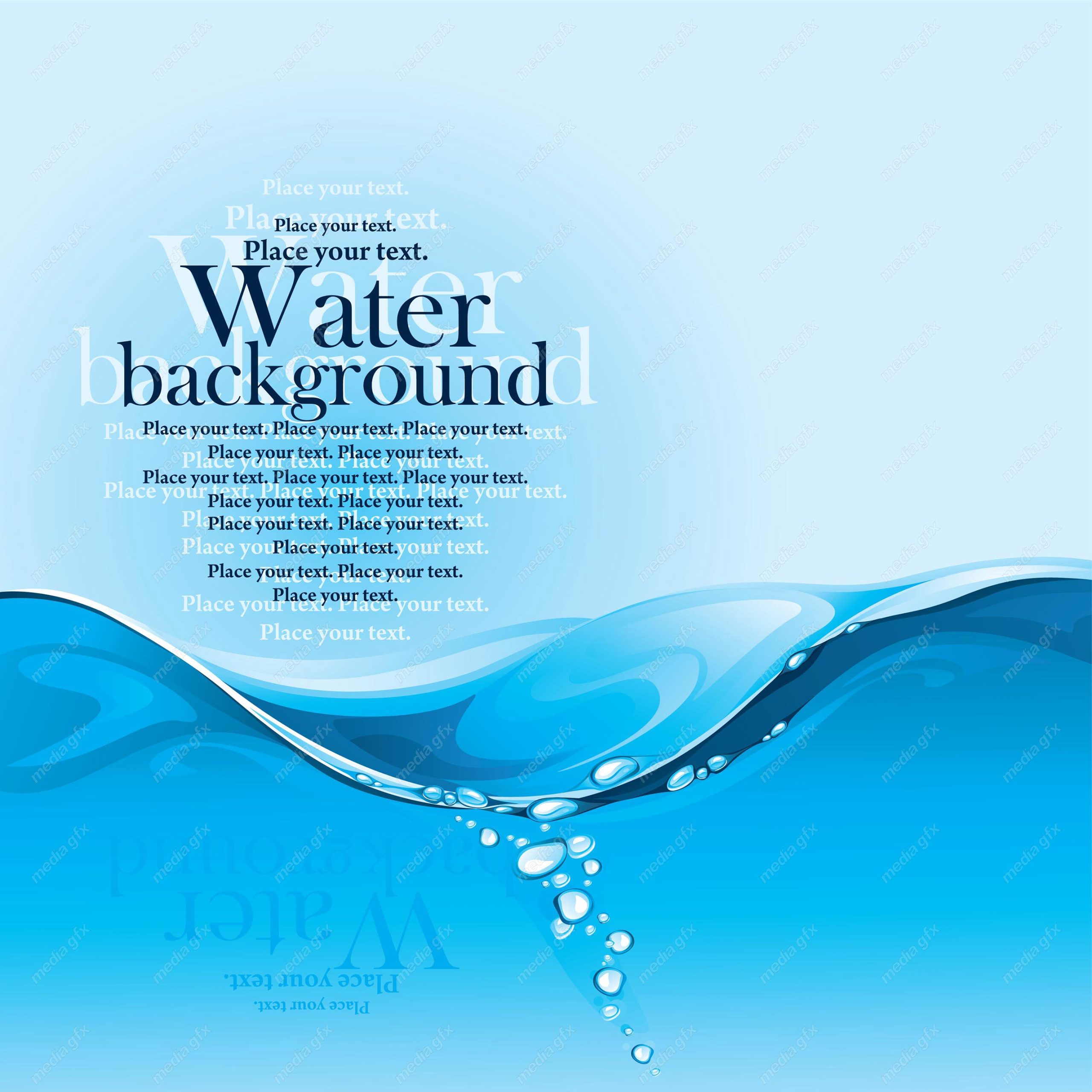 دانلود رایگان وکتور بک گراند آب و موج دریا MV003224