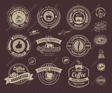 وکتور لوگو قهوه و کافی شاپ MV003230