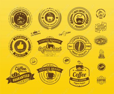 وکتور لوگو قهوه و کافی شاپ MV003231