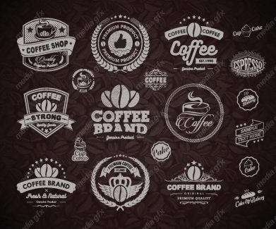 وکتور لوگو قهوه و کافی شاپ MV003235