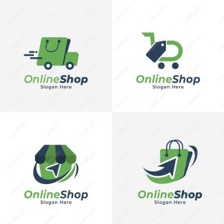 دانلود رایگان وکتور لوگو فروشگاه اینترنتی خرید انلاین MV003244