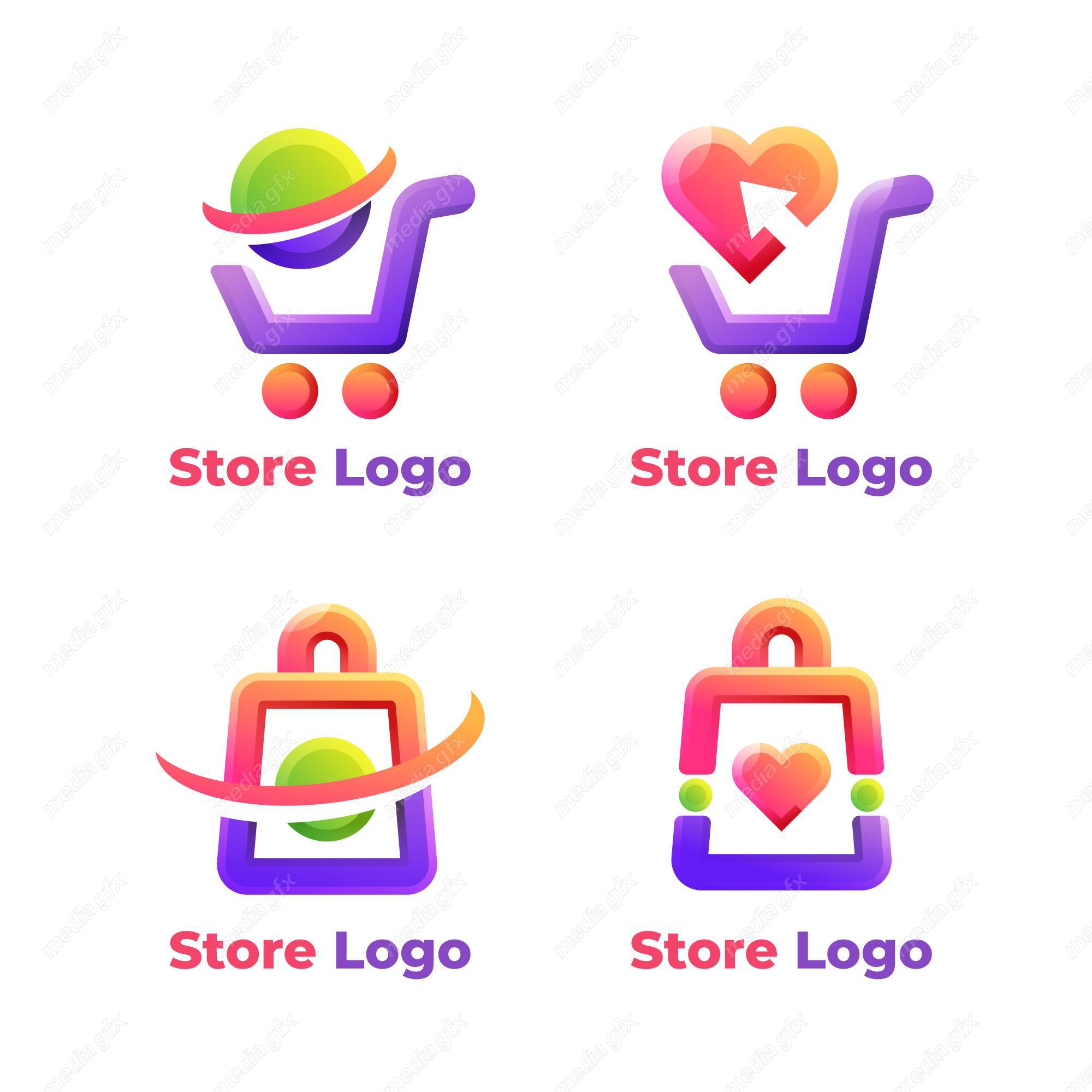 دانلود رایگان وکتور لوگو فروشگاه اینترنتی خرید انلاین MV003245