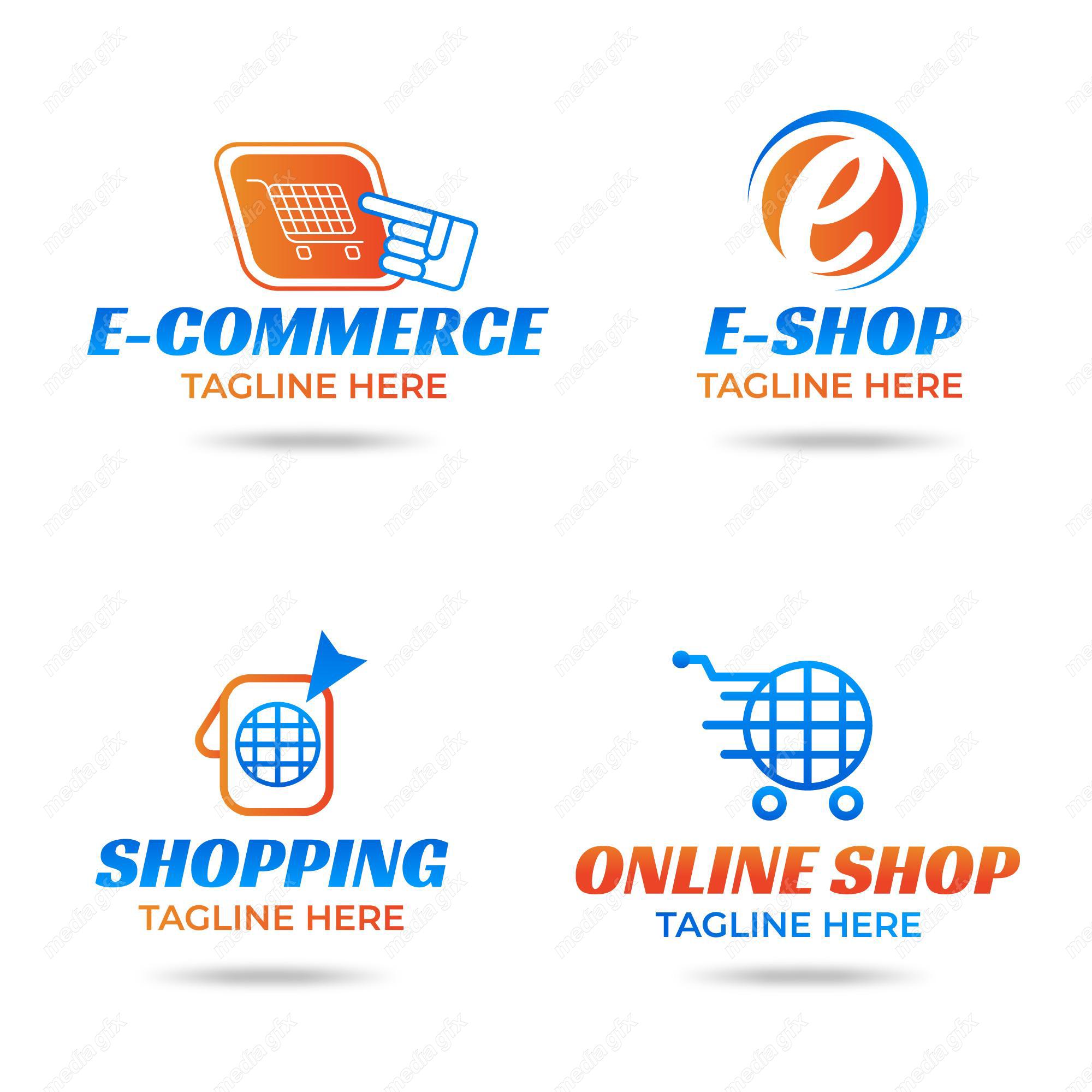 دانلود رایگان وکتور لوگو فروشگاه اینترنتی خرید انلاین MV003251