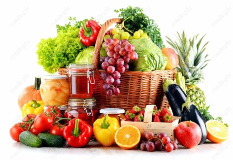 دانلود رایگان عکس با کیفیت میوه، سبزیجات و صیفی جات، ترشی جات پس زمینه سفید MJ004801