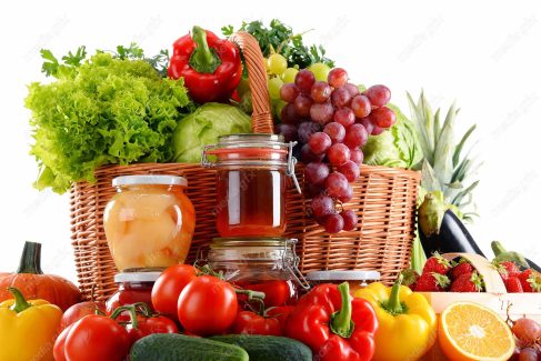 دانلود رایگان عکس با کیفیت میوه، سبزیجات و صیفی جات، ترشی جات پس زمینه سفید MJ004802