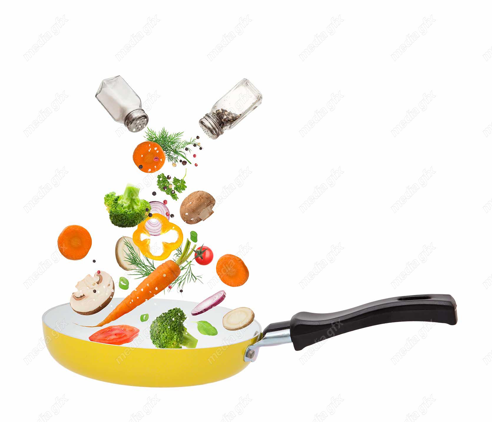 عکس با کیفیت سبزیجات و صیفی جات در ظرف MJ004809