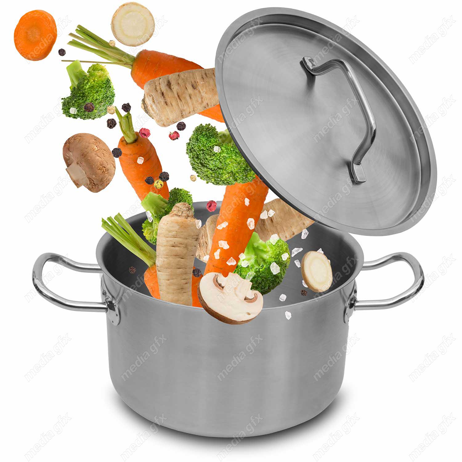 عکس با کیفیت سبزیجات و صیفی جات در ظرف MJ004813