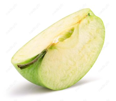 عکس با کیفیت سیب سبز پس زمینه سفید  MJ004822