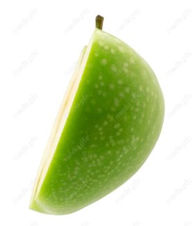 عکس با کیفیت سیب سبز پس زمینه سفید  MJ004824