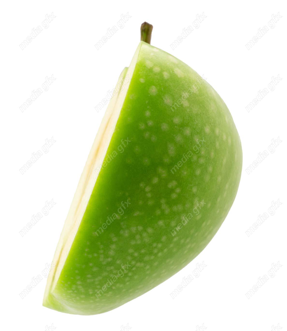 عکس با کیفیت سیب سبز پس زمینه سفید  MJ004824