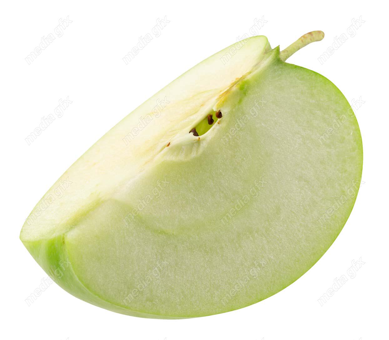 عکس با کیفیت سیب سبز پس زمینه سفید  MJ004825