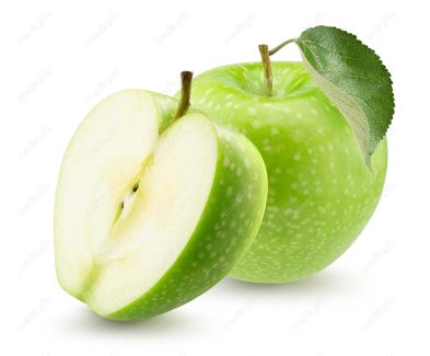 عکس با کیفیت سیب سبز پس زمینه سفید MJ004827
