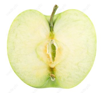 عکس با کیفیت سیب سبز پس زمینه سفید  MJ004831