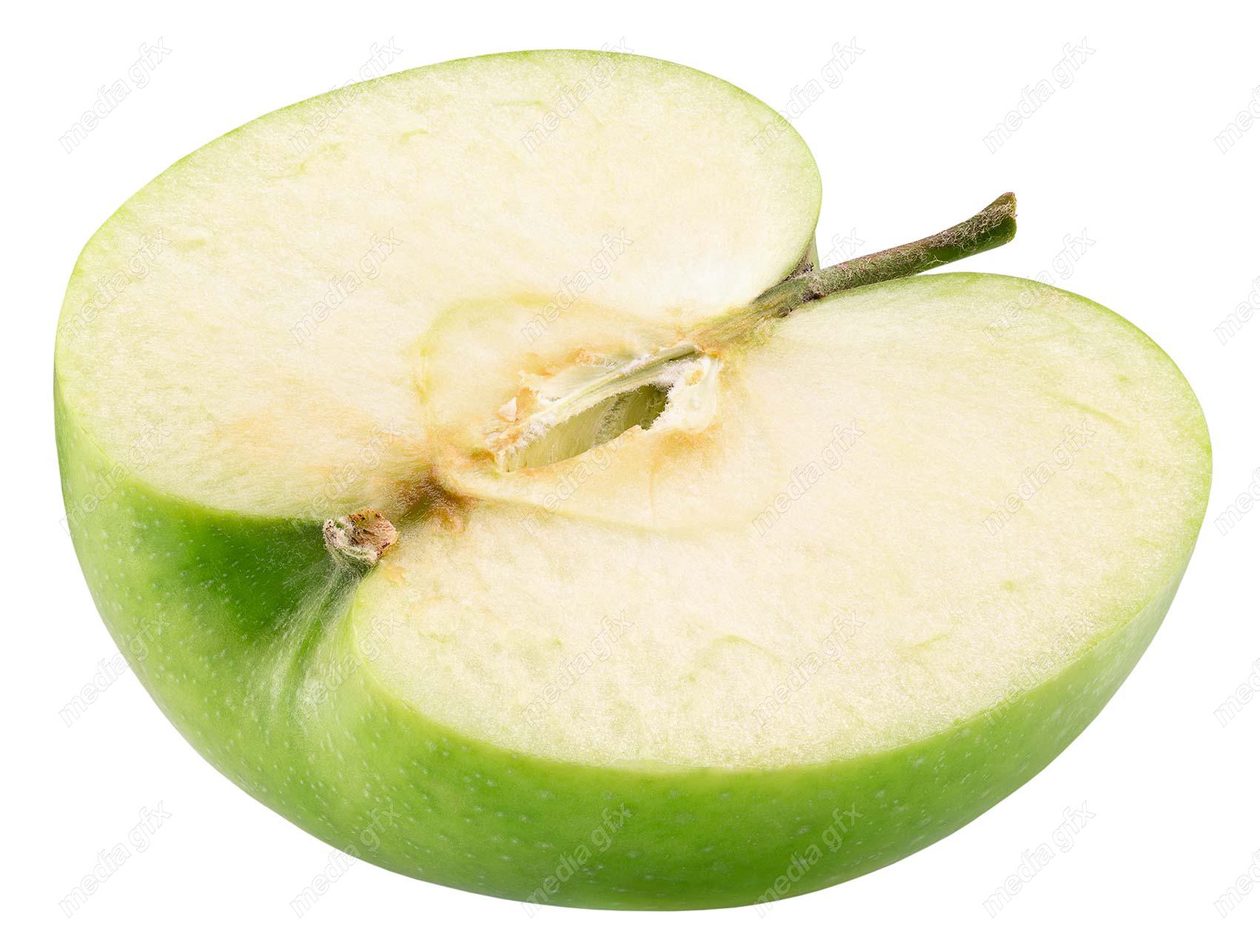 عکس با کیفیت سیب سبز پس زمینه سفید  MJ004832