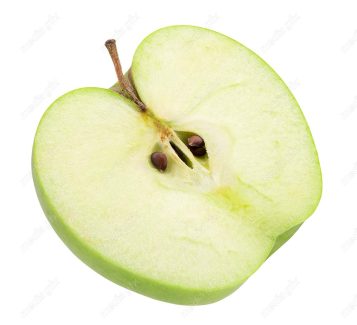 عکس با کیفیت سیب سبز پس زمینه سفید  MJ004834
