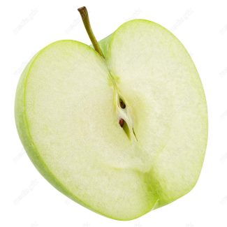 عکس با کیفیت سیب سبز پس زمینه سفید  MJ004837