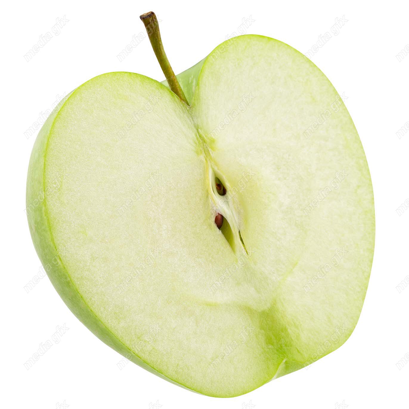 عکس با کیفیت سیب سبز پس زمینه سفید  MJ004837
