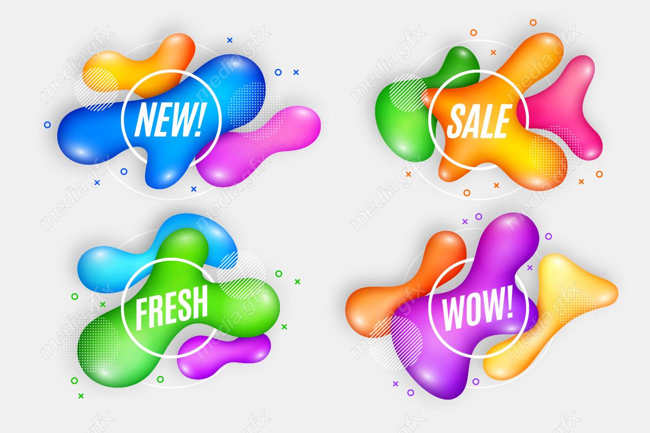 دانلود طرح وکتور استیکر و لیبل فروش و تخفیف شگفت انگیز MV004850