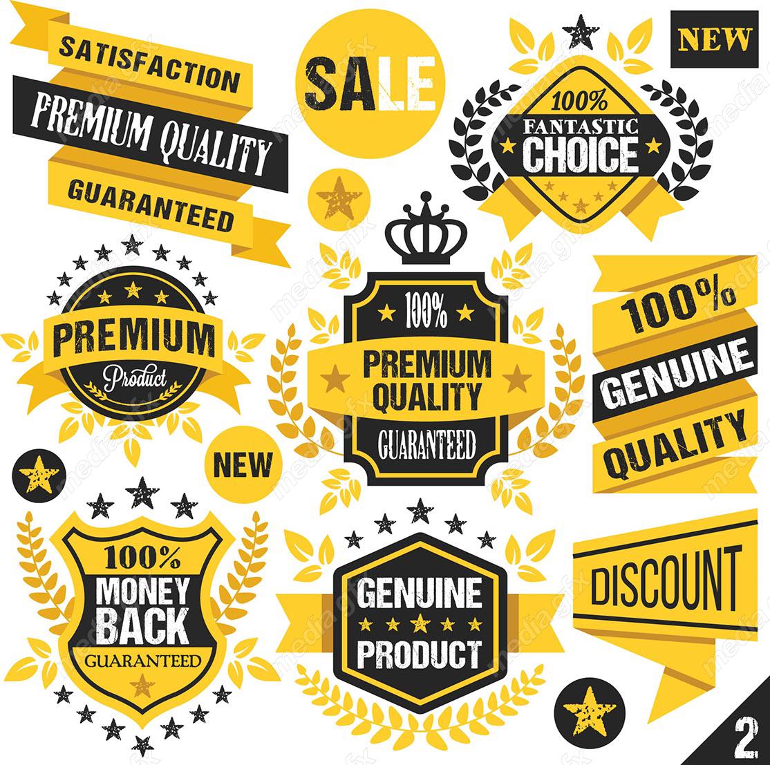 وکتور طرح لیبل و برچسب تخفیف شگفت انگیز و ویژه MV004857