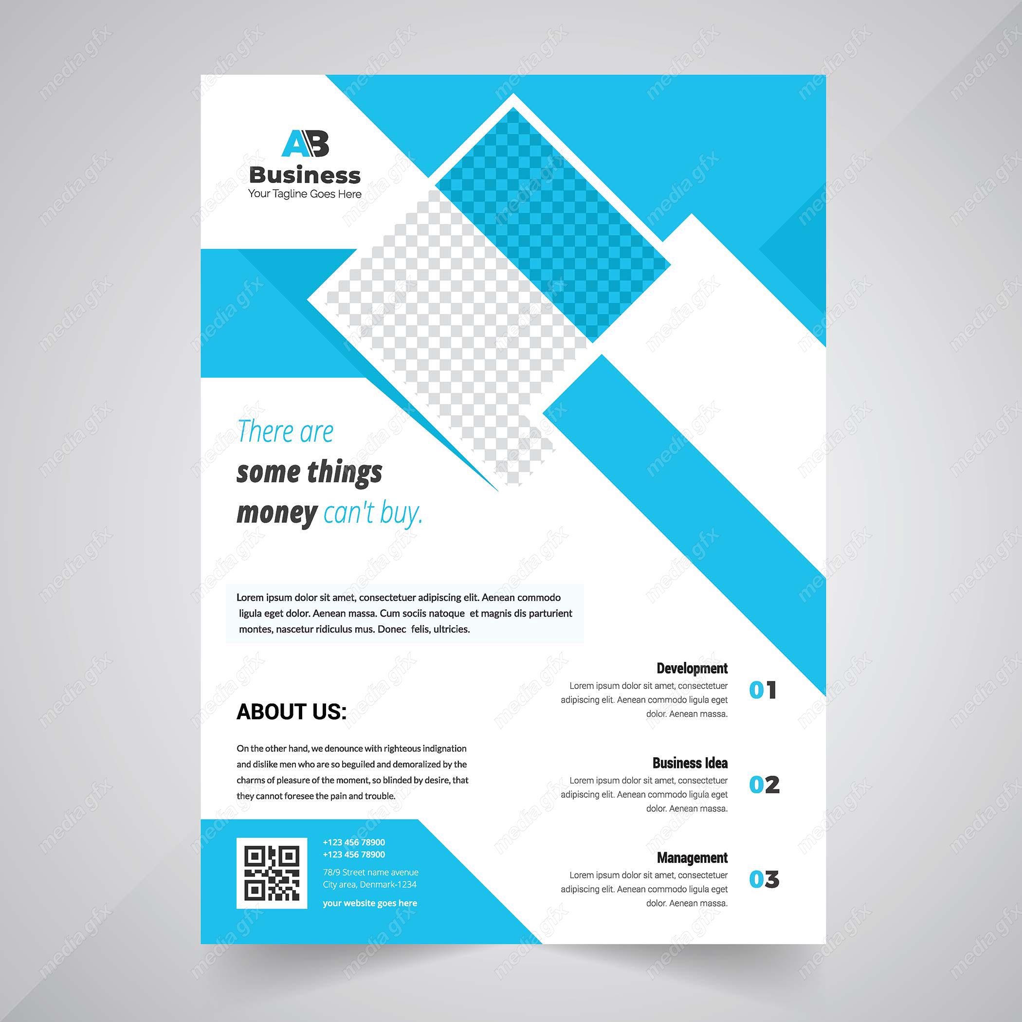 وکتور طرح آماده تراکت، پوستر و فلایر خلاقانه و مدرن MV004877