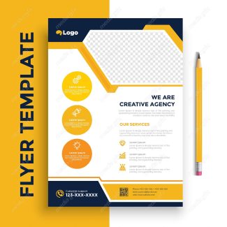 وکتور طرح آماده تراکت، پوستر و فلایر خلاقانه و مدرن MV004879