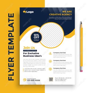 وکتور طرح آماده تراکت، پوستر و فلایر خلاقانه و مدرن MV004880