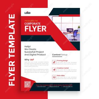 وکتور طرح آماده تراکت، پوستر و فلایر خلاقانه و مدرن MV004883