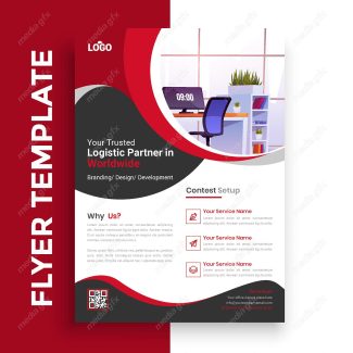 وکتور طرح آماده تراکت، پوستر و فلایر خلاقانه و مدرن MV004885