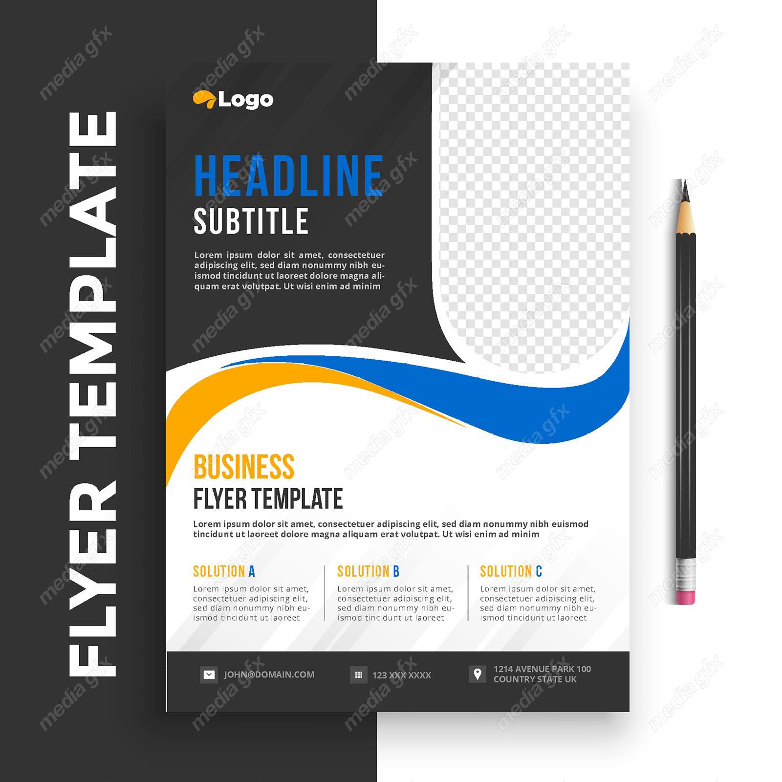 وکتور طرح آماده تراکت، پوستر و فلایر خلاقانه و مدرن MV004890