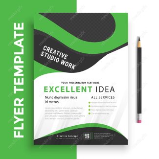 وکتور طرح آماده تراکت، پوستر و فلایر خلاقانه و مدرن MV004894