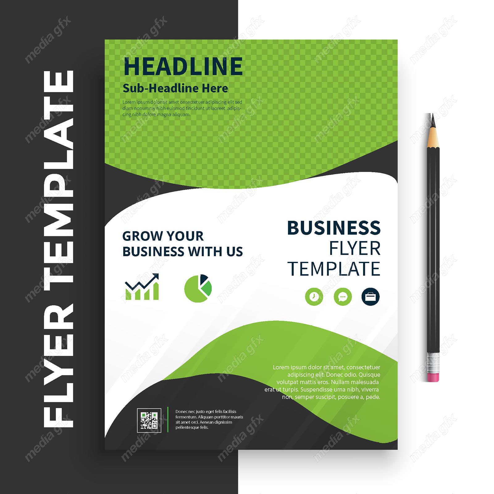 وکتور طرح آماده تراکت، پوستر و فلایر خلاقانه و مدرن MV004895