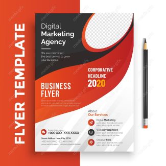 وکتور طرح آماده تراکت، پوستر و فلایر خلاقانه و مدرن MV004897