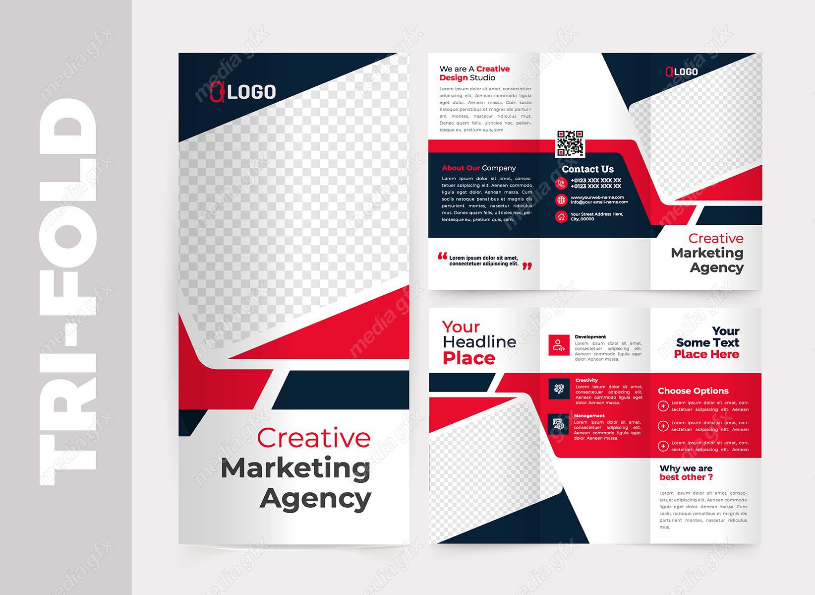 وکتور طرح آماده بروشور 3 لت شیک  MV004912