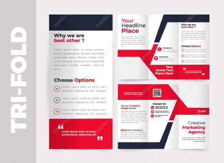 وکتور طرح آماده بروشور 3 لت شیک  MV004918