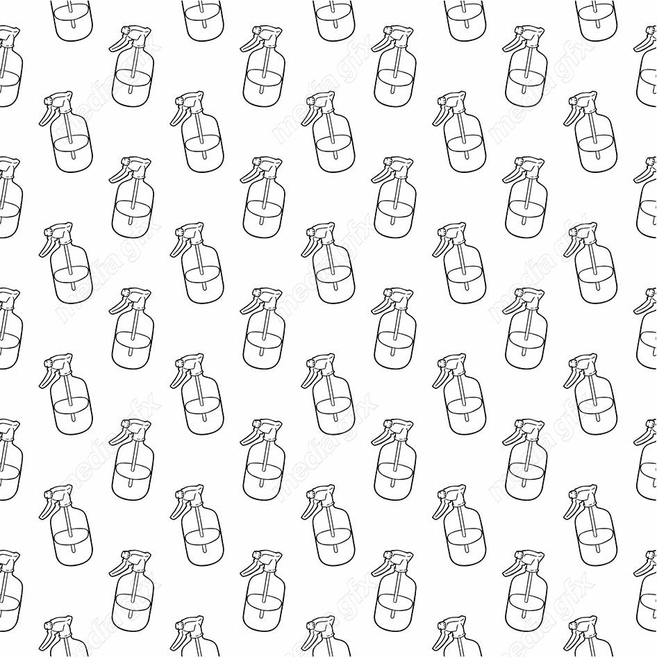 وکتور طرح پترن آرایشگری اسپری آب پاش MV005045