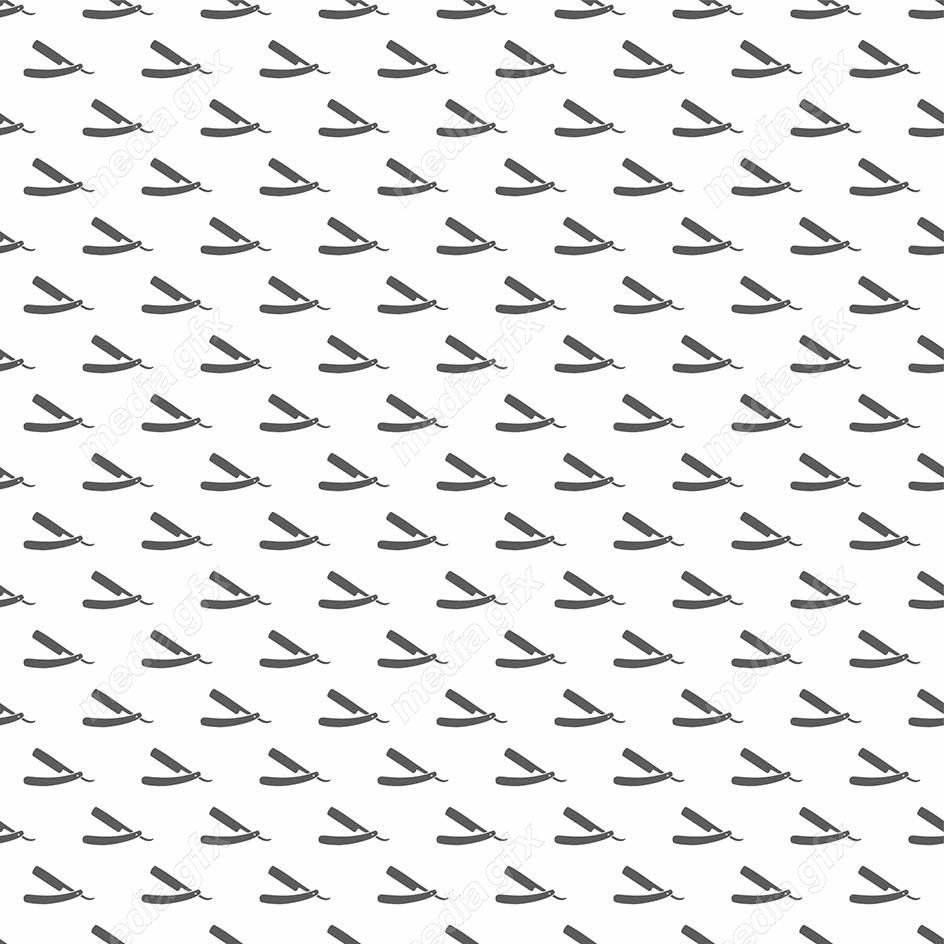 وکتور طرح پترن تیغ آرایشگری MV005050