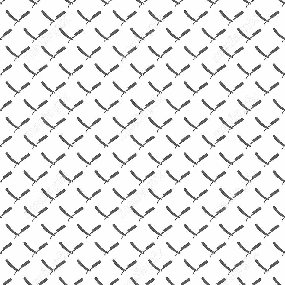 وکتور طرح پترن تیغ آریشگری باز شده MV005051