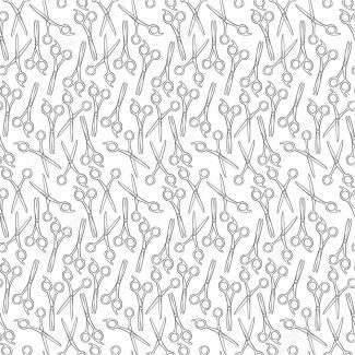 وکتور طرح پترن خطی قیچی آرایشگری MV005052