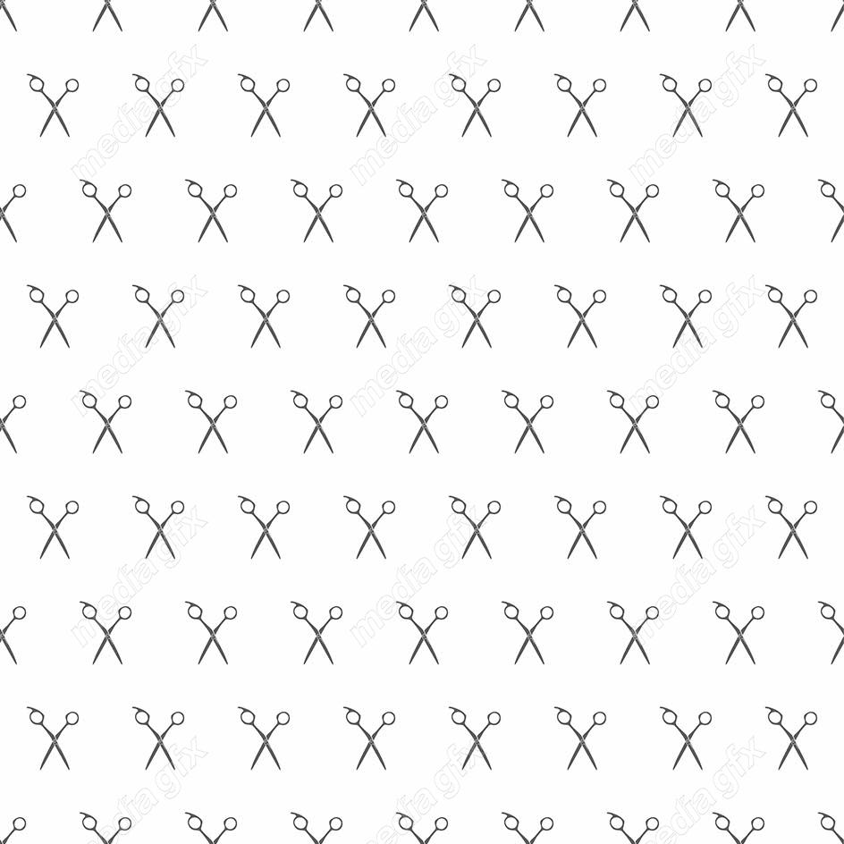 وکتور طرح پترن قیچی آرایشگر MV005055