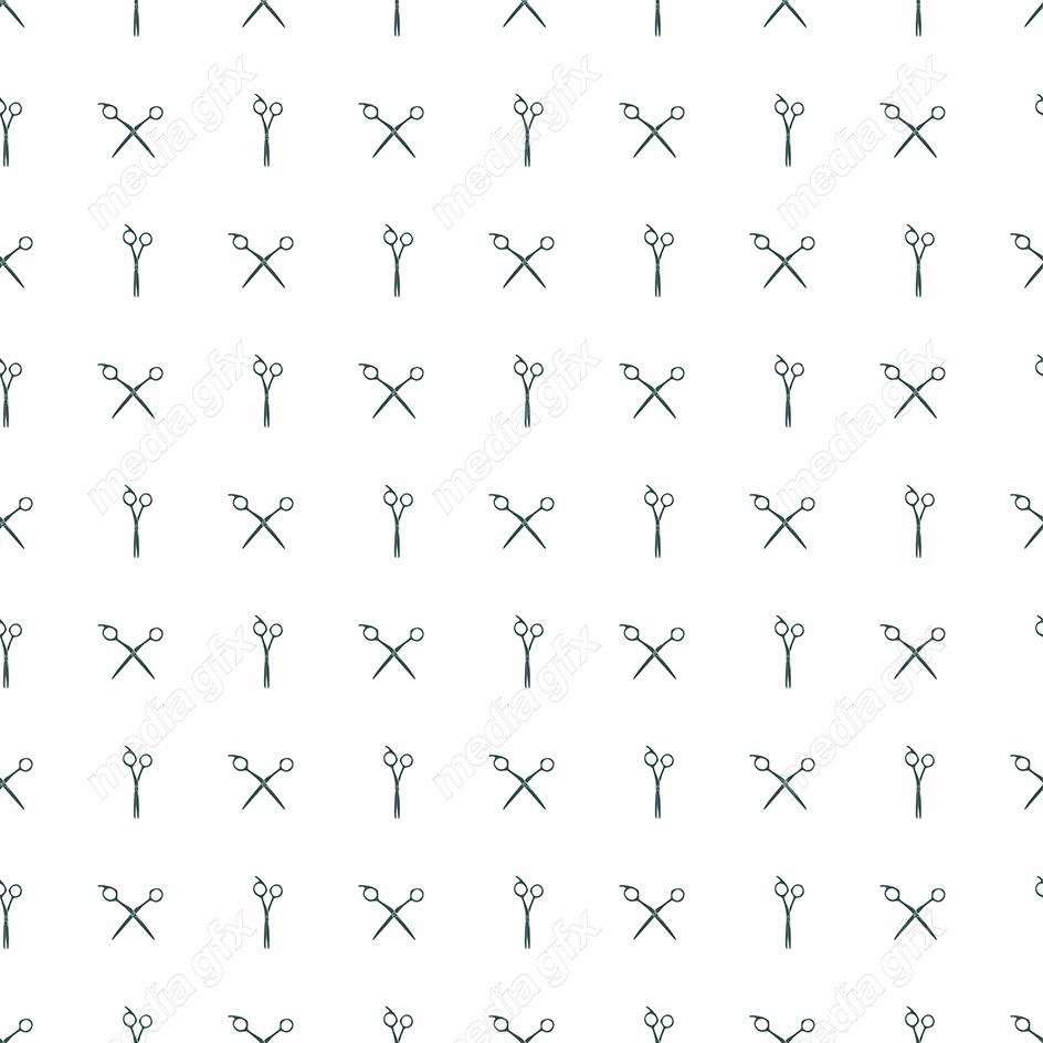 وکتور طرح پترن قیچی آرایشگری باز و بسته MV005056