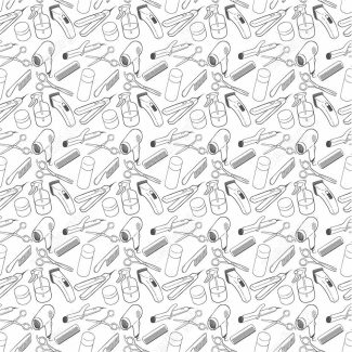 وکتور طرح پترن لوازم آرایشگری MV005062