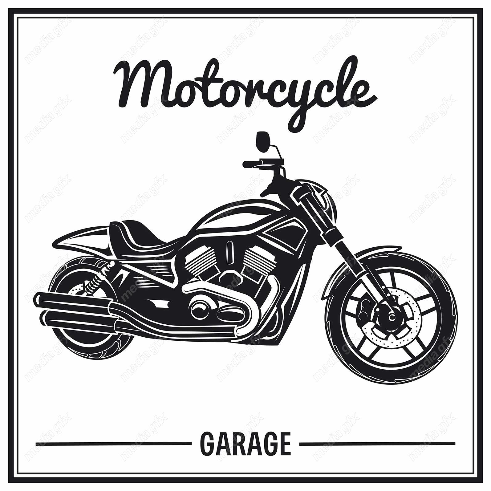 دانلود رایگان وکتور طرح لوگوی موتور سیکلت MV005107