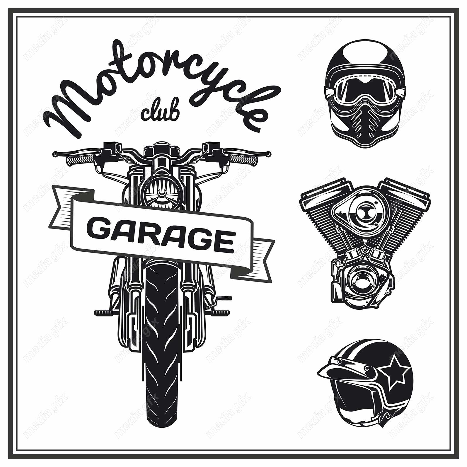 دانلود رایگان وکتور طرح لوگوی موتور سیکلت MV005112