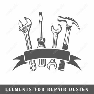 وکتور ابزار – چکش، پیچ گوشتی، آچار فرانسه MV005117